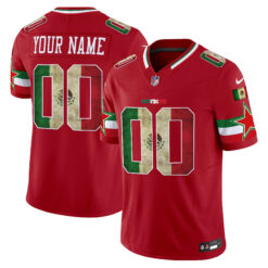 Custom Dallas Cowboys Mexico Red Vapor F.U.S.E Limited Jersey - All Stitched