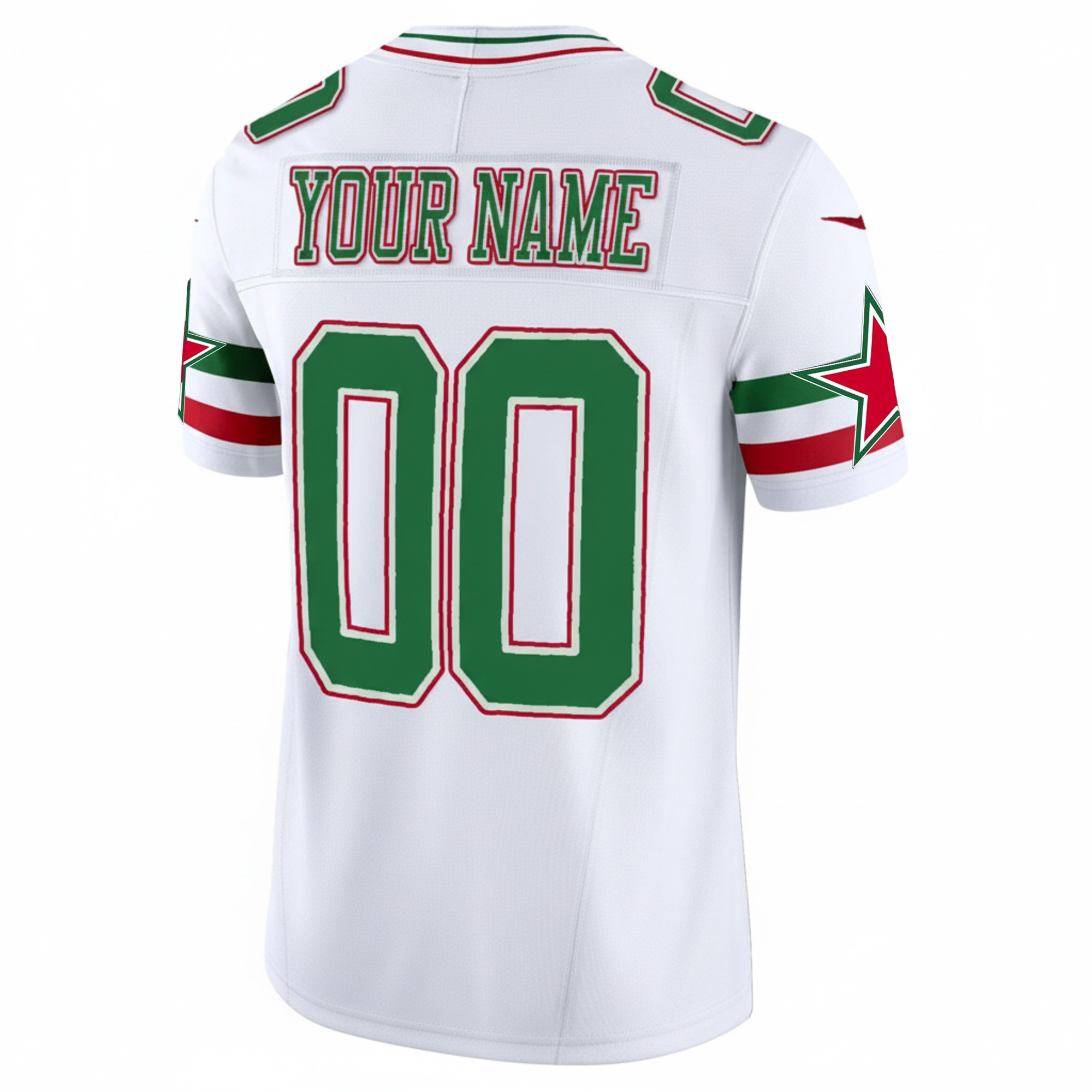 Custom Dallas Cowboys Mexico Edition White Vapor F.U.S.E Limited Jersey - All Stitched - Image 3