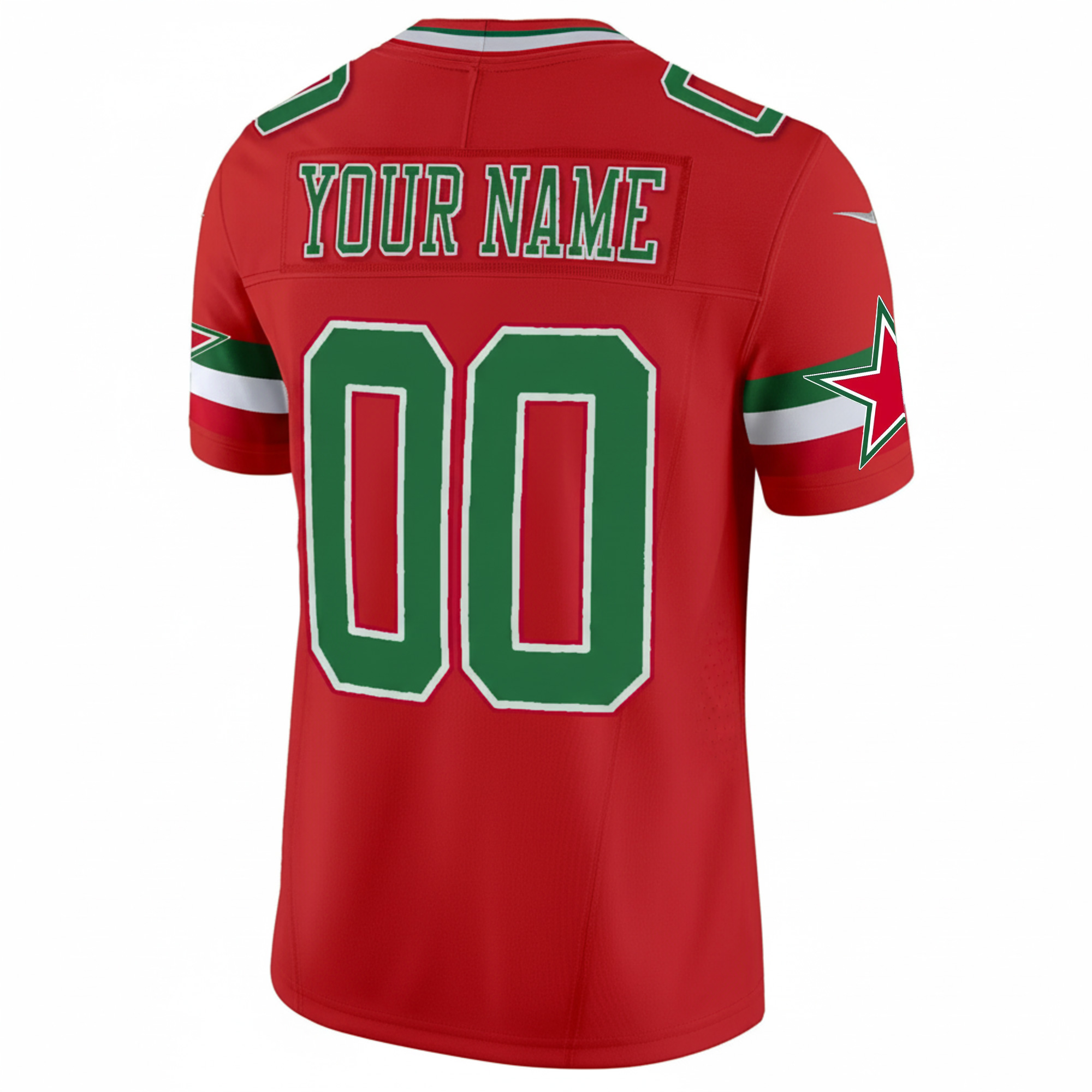Custom Dallas Cowboys Mexico Edition Red Vapor F.U.S.E Limited Jersey - All Stitched - Image 3