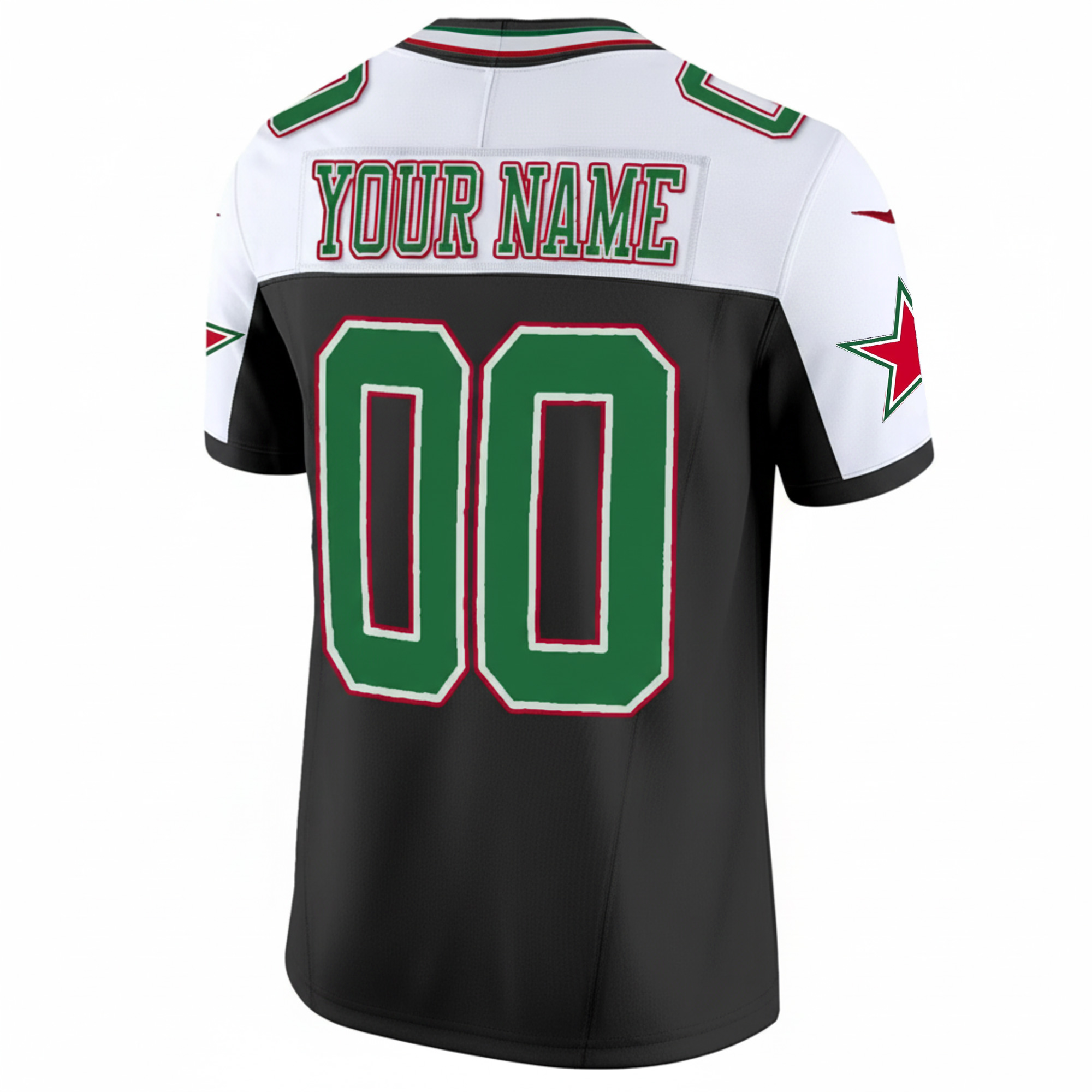Custom Dallas Cowboys Mexico Edition Black Alternate Vapor F.U.S.E Limited Jersey - All Stitched - Image 3