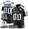 Custom Dallas Cowboys Gothic Lone Star 5x Champions Black Alternate Limited Jersey - All Stitched