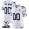 Custom Dallas Cowboys Pattern White Limited Jersey - All Stitched
