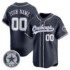 Custom Dallas Cowboys Navy Baseball Jersey - All Stitched