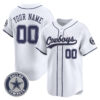Custom Dallas Cowboys White Baseball Jersey - All Stitched