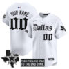Custom Dallas Cowboys Gothic Lone Star Edition White Baseball Jersey - All Stitched