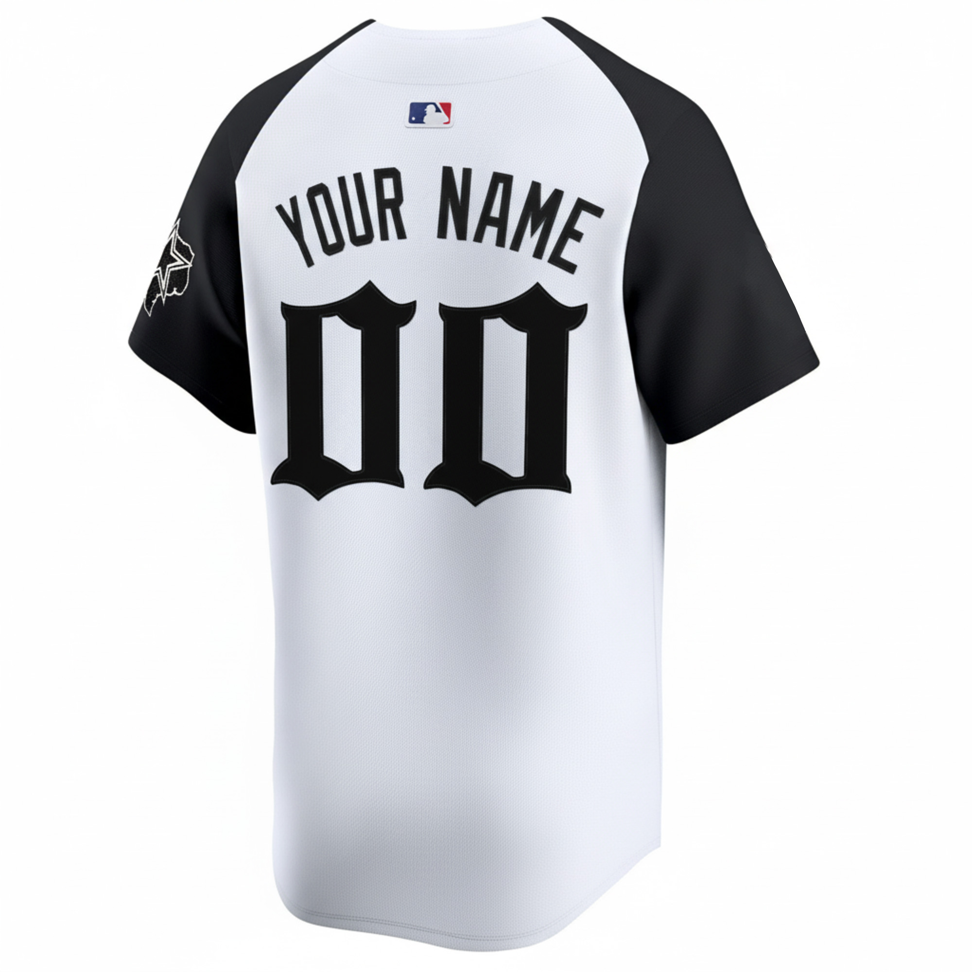Custom Dallas Cowboys Gothic Lone Star Edition Black Alternate Baseball Jersey - All Stitched - Image 3
