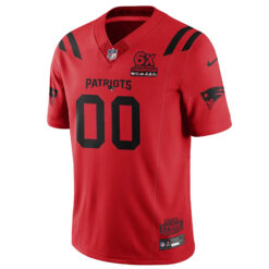 Alternative view of Custom New England Patriots Stranger Things Edition Red Vapor F.U.S.E Limited Jersey - All Stitched