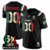 Custom New England Patriots Mexico Black Limited Jersey - All Stitched