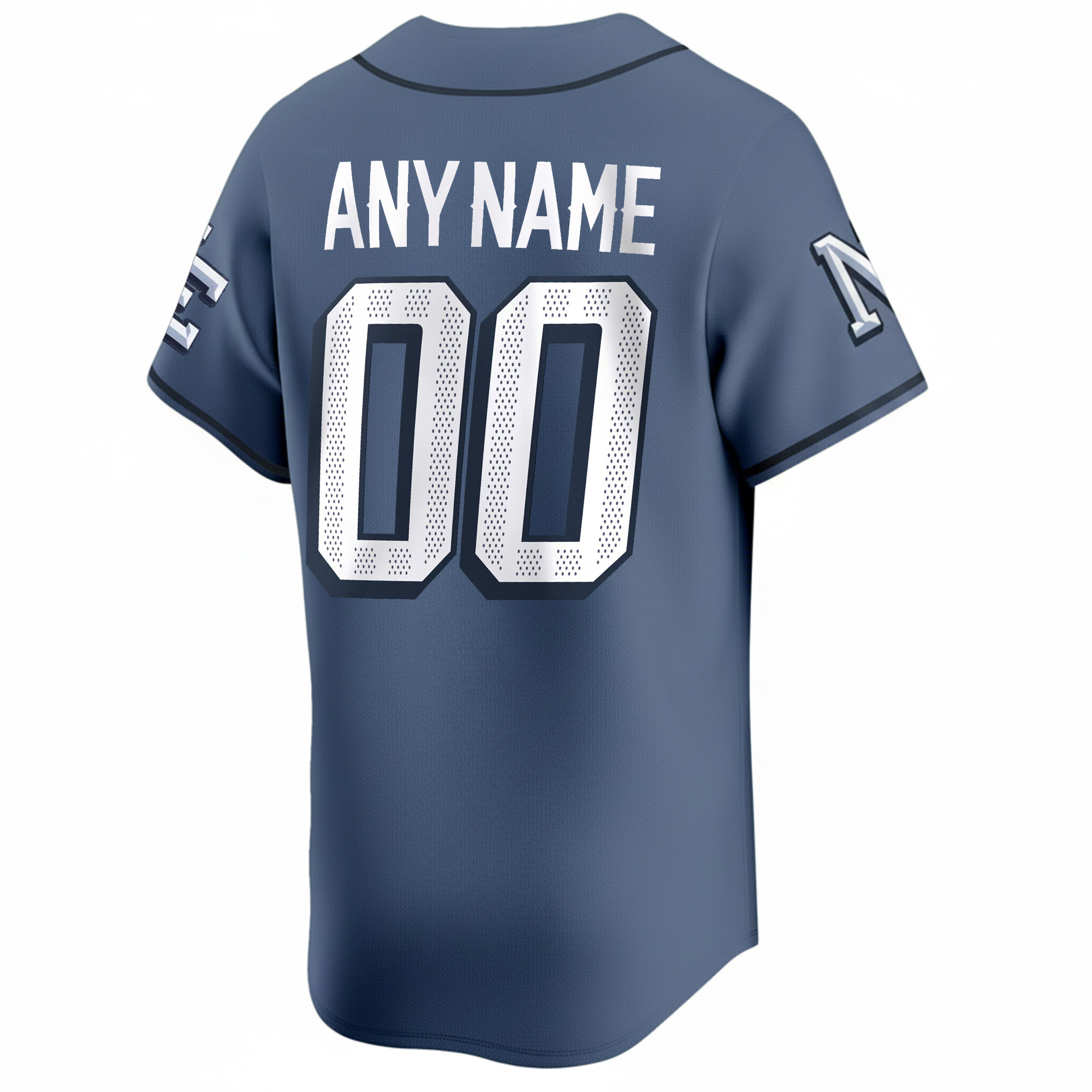 Custom New England Patriots Storm Blue 2025 Limited Baseball Jersey - All Stitched - Image 3