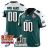 Custom Philadelphia Eagles Super Bowl LII LIX Champions Midnight Green Alternate Vapor F.U.S.E Limited Jersey - All Stitched