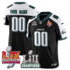 Custom Philadelphia Eagles Super Bowl LII LIX Champions Black Alternate Vapor F.U.S.E Limited Jersey - All Stitched