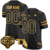 Custom Miami Hurricanes Football 2025 Goodyear Cotton Bowl Black Gold Jersey - All Stitched