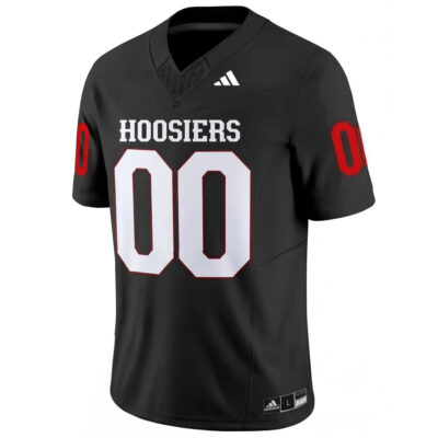 Alternative view of Custom Indiana Hoosiers Football Black Vapor F.U.S.E Limited Jersey - All Stitched