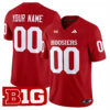 Custom Indiana Hoosiers Football Crimson Vapor F.U.S.E Limited Jersey w/ B1G Patch - All Stitched