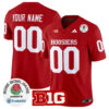 Custom Indiana Hoosiers Football Rose Bowl Crimson Vapor F.U.S.E Limited Jersey - All Stitched