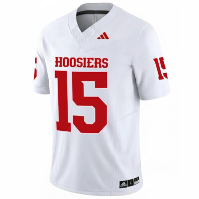 Alternative view of Fernando Mendoza Indiana Hoosiers Football White Vapor F.U.S.E Limited Jersey - All Stitched