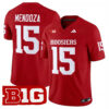 Fernando Mendoza Indiana Hoosiers Football Crimson Vapor F.U.S.E Limited Jersey w/ B1G Patch - All Stitched