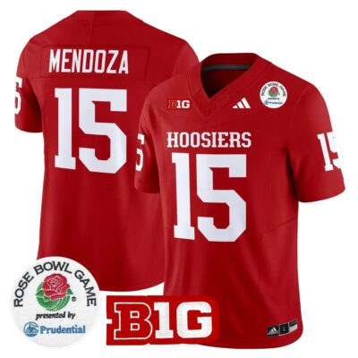 Fernando Mendoza Indiana Hoosiers Football Rose Bowl Crimson Vapor F.U.S.E Limited Jersey - All Stitched