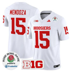 Fernando Mendoza Indiana Hoosiers Football Rose Bowl White Vapor F.U.S.E Limited Jersey - All Stitched