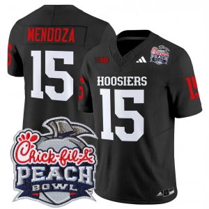 Fernando Mendoza Indiana Hoosiers Football Peach Bowl Black Vapor F.U.S.E Limited Jersey - All Stitched