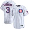 Alex Bregman Chicago Cubs White Home Limited Jersey - All Stitched