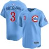 Alex Bregman Chicago Cubs Light Blue Alternate Limited Jersey - All Stitched