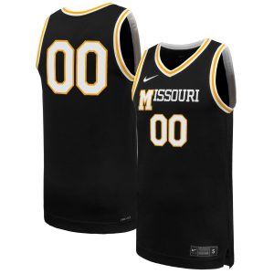 Custom Missouri Tigers Basketball Black Retro Jersey - All Stitched