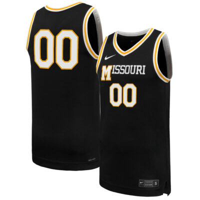 Custom Missouri Tigers Basketball Black Retro Jersey - All Stitched