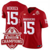Fernando Mendoza Indiana Hoosiers Football CFP National Champions Crimson Vapor F.U.S.E Limited Jersey - All Stitched