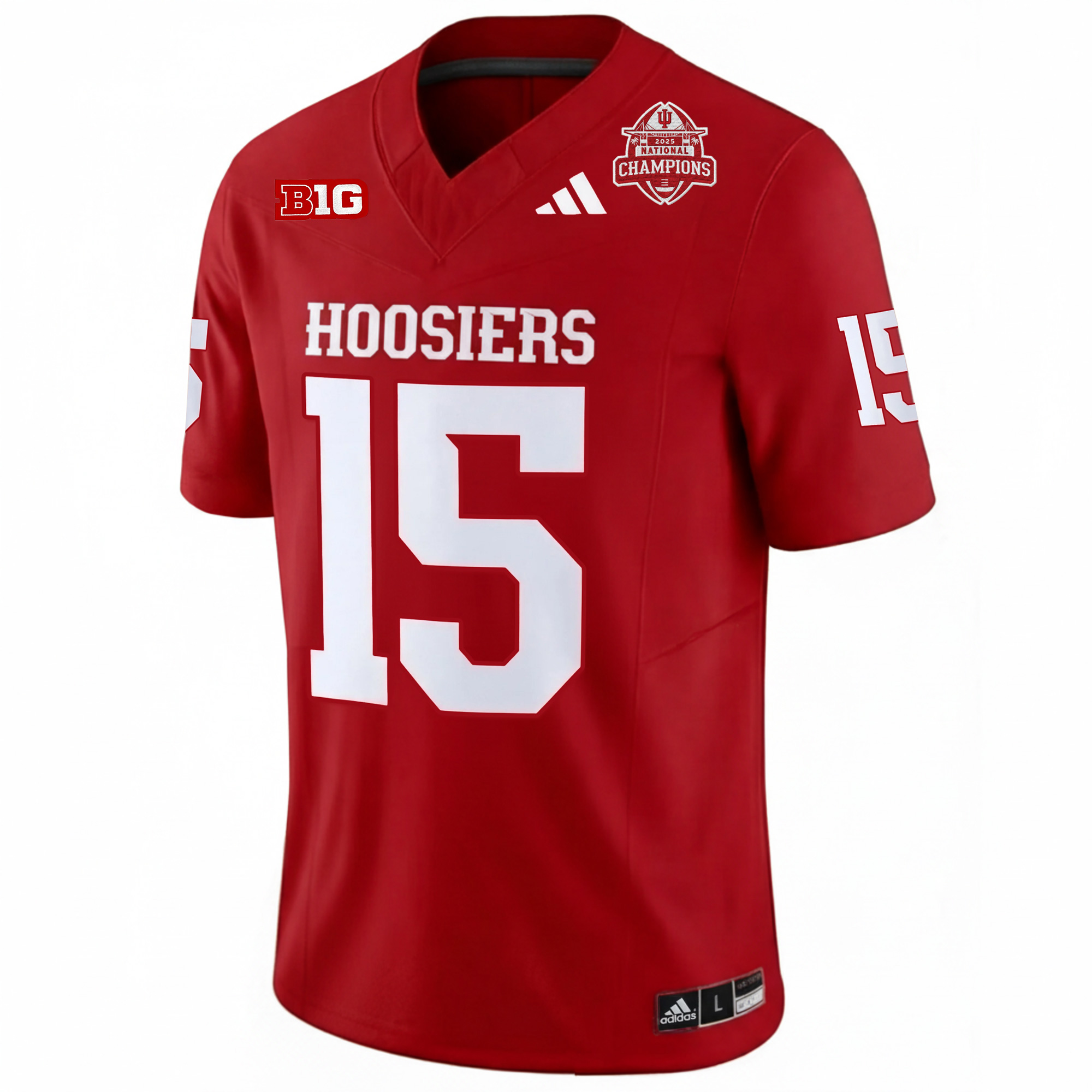 Fernando Mendoza Indiana Hoosiers Football CFP National Champions Crimson Vapor F.U.S.E Limited Jersey - All Stitched - Image 2
