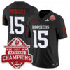 Fernando Mendoza Indiana Hoosiers Football CFP National Champions Black Vapor F.U.S.E Limited Jersey - All Stitched