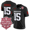 Fernando Mendoza Indiana Hoosiers Football CFP National Championship Black Vapor F.U.S.E Limited Jersey - All Stitched
