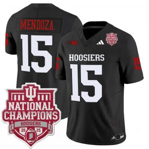 Fernando Mendoza Indiana Hoosiers Football CFP National Championship Black Vapor F.U.S.E Limited Jersey - All Stitched
