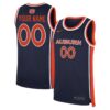 Custom Auburn Tigers Basketball 2025/26 Navy Away Jersey - All Stitched