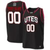 Custom Utah Utes Basketball 2025/26 Black Away Jersey - All Stitched