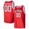 Custom Utah Utes Basketball 2023/24 Red Away Jersey - All Stitched