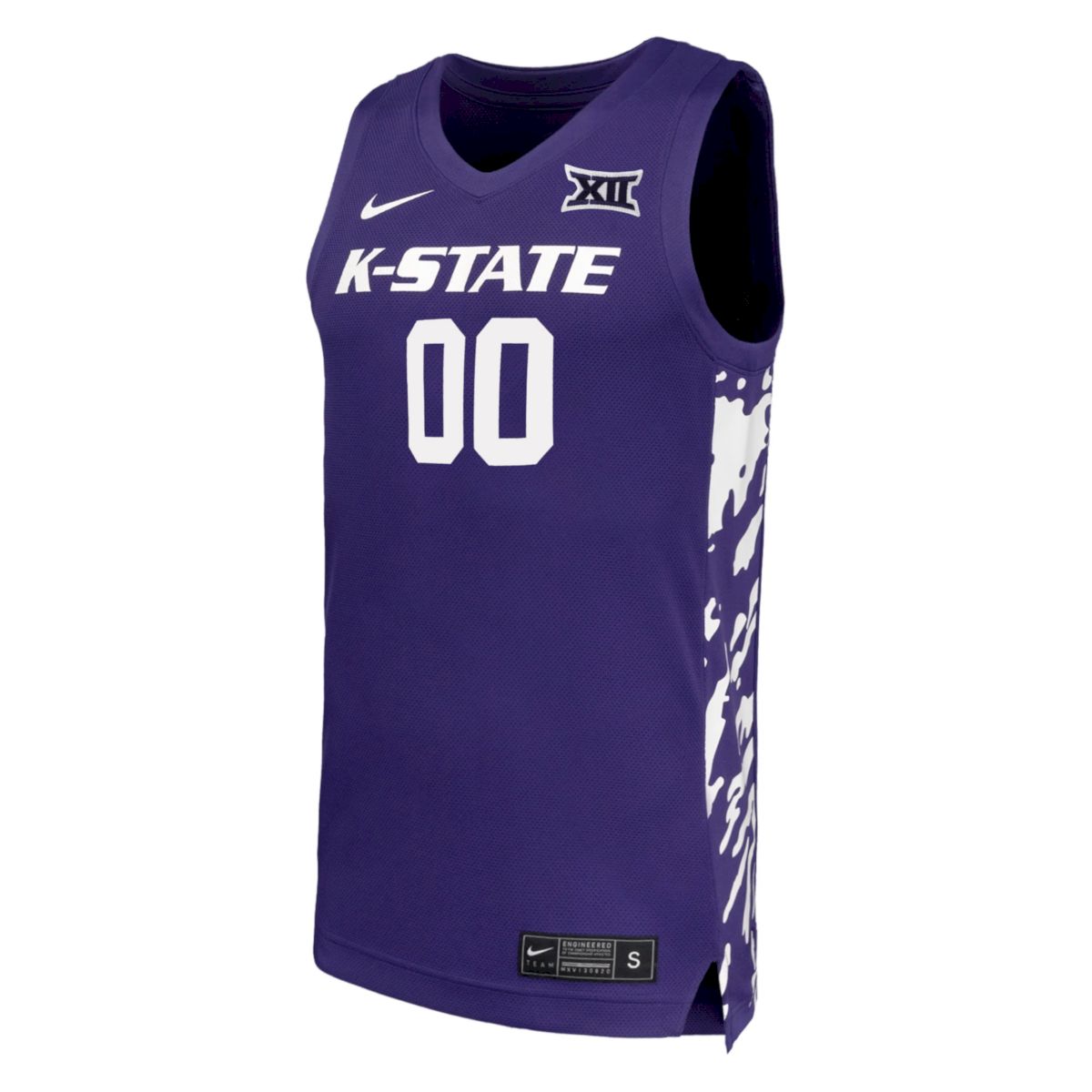 Custom Kansas State Wildcats Basketball 2024/25 Purple Jersey w/ XII Patch - All Stitched - Image 2