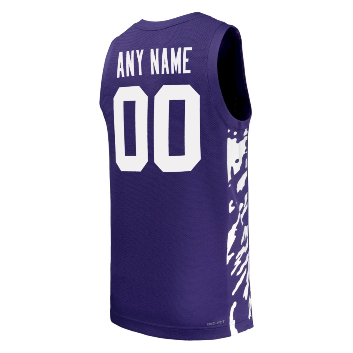 Custom Kansas State Wildcats Basketball 2024/25 Purple Jersey w/ XII Patch - All Stitched - Image 3
