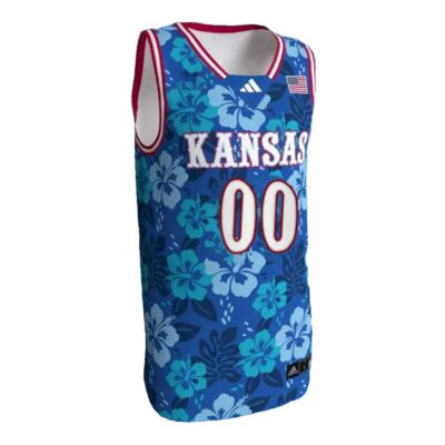 Alternative view of Custom Kansas Jayhawks Basketball 2023/24 Maui Strong Jersey - All Stitched