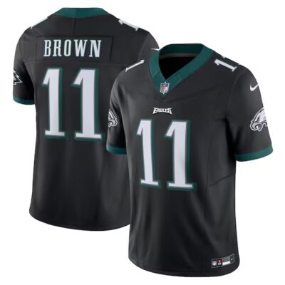 AJ Brown Philadelphia Eagles Black Vapor F.U.S.E Limited Jersey - All Stitched