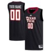 Custom Texas Tech Red Raiders Basketball 2024/25 Black Alternate Jersey - All Stitched