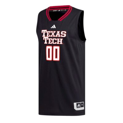 Alternative view of Custom Texas Tech Red Raiders Basketball 2024/25 Black Alternate Jersey - All Stitched