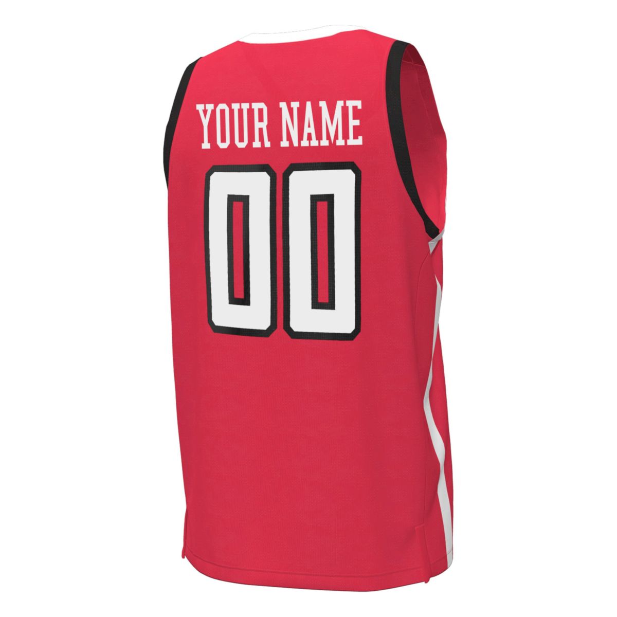 Custom Texas Tech Red Raiders Basketball 2023/24 Red Away Jersey - All Stitched - Image 3
