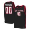 Custom Texas Tech Red Raiders Basketball 2023/24 Black Alternate Jersey - All Stitched