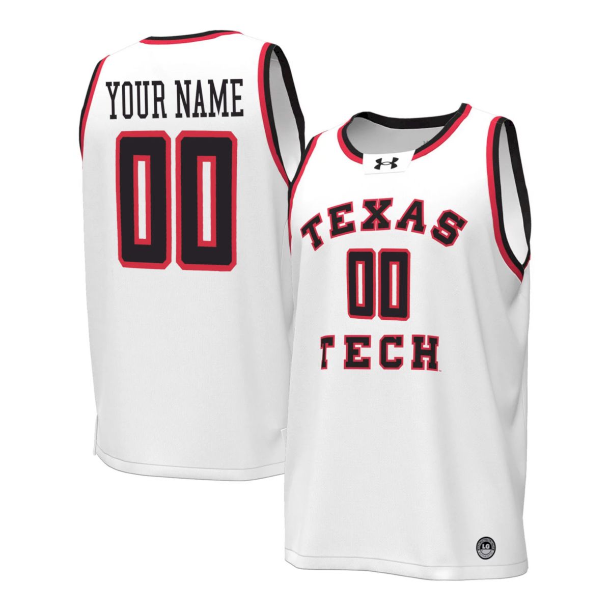 Custom Texas Tech Red Raiders Basketball White 1965 Throwback Jersey - All Stitched