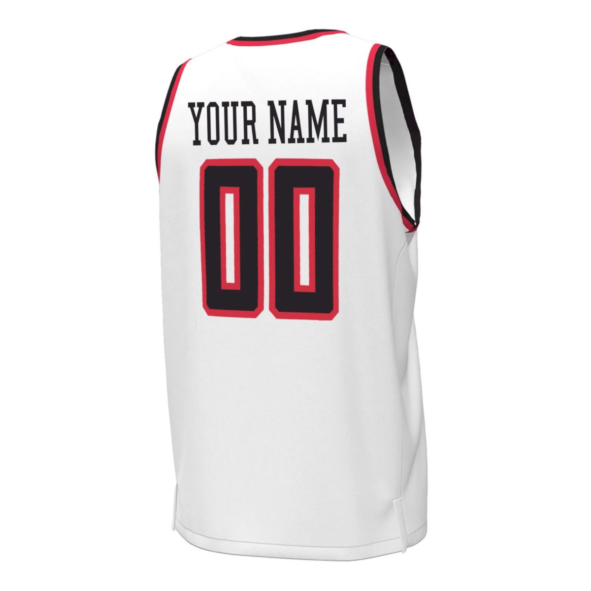 Custom Texas Tech Red Raiders Basketball White 1965 Throwback Jersey - All Stitched - Image 3