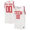 Custom Texas Tech Red Raiders Basketball 2021/22 White Home Jersey - All Stitched