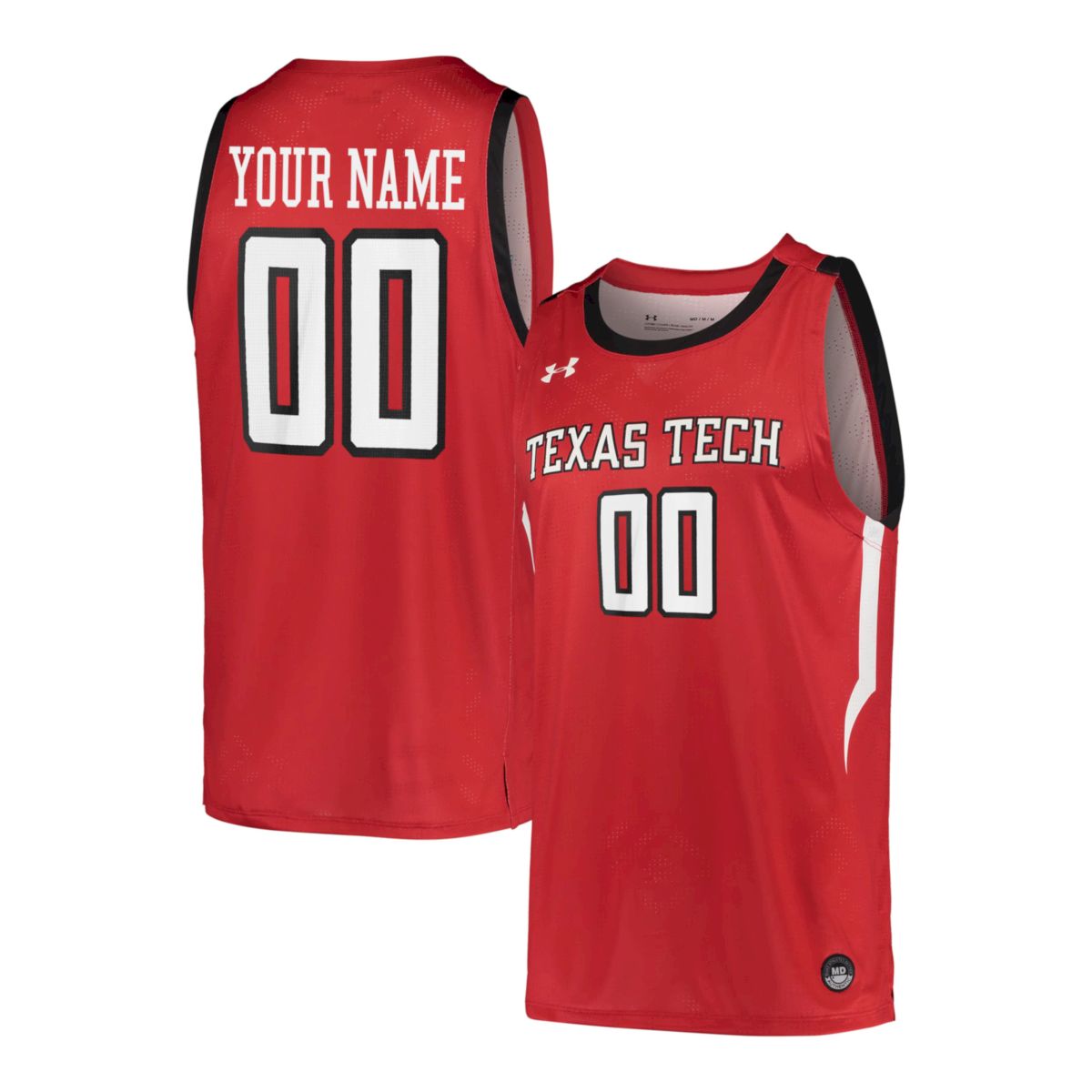 Custom Texas Tech Red Raiders Basketball 2021/22 Red Away Jersey - All Stitched