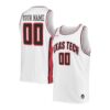 Custom Texas Tech Red Raiders Basketball White Jersey - All Stitched