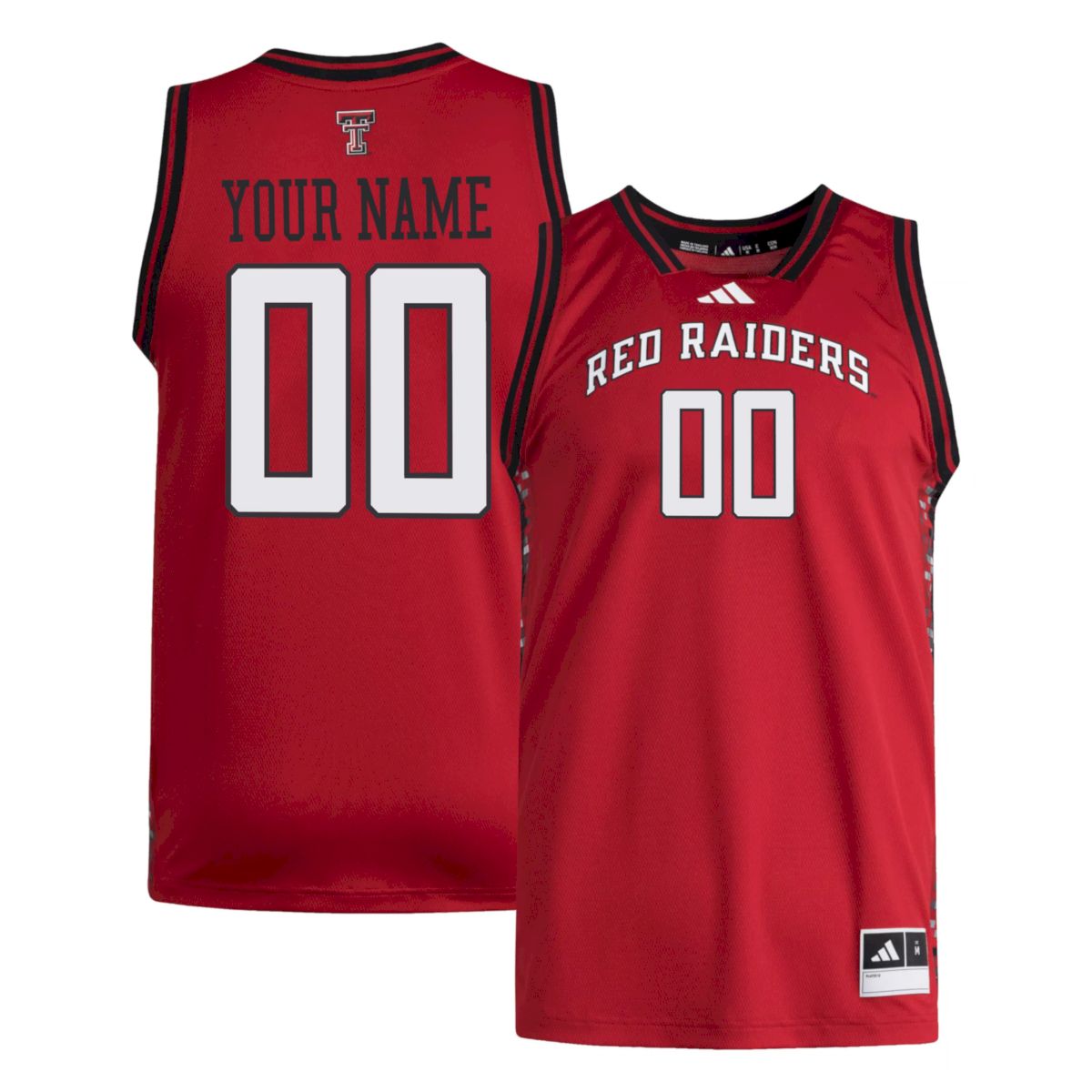 Custom Texas Tech Red Raiders Basketball Red Away Jersey - All Stitched